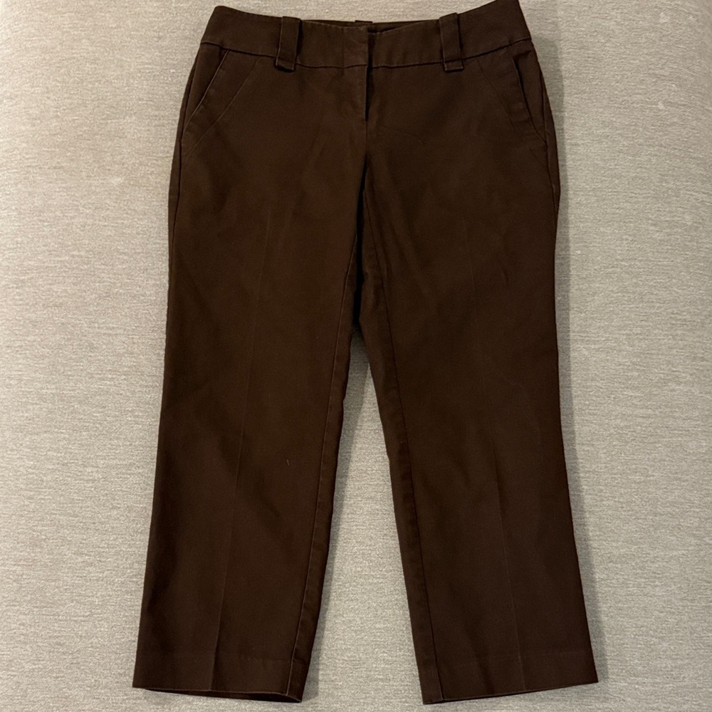 New York & Company Chocolate Brown Cropped Pants